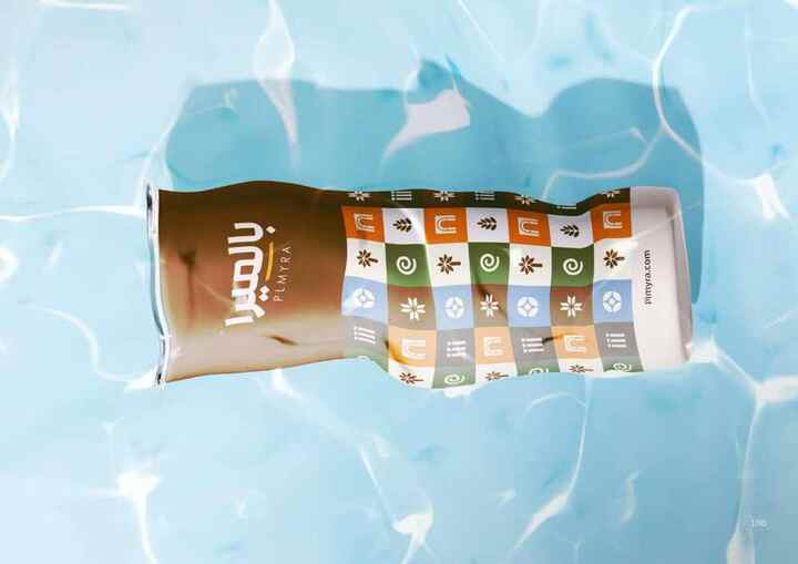 Plmyra product pack photographed over water